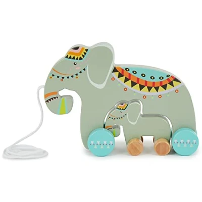 Image of Bieco pull along toy baby toys wooden wood