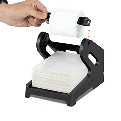 Image of Tera Label Holder, for Rolls and Fanfold Labels, Dispenser Desktop Thermal Printer,Black