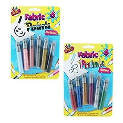Image of THE ART BOXArtbox, Assorted ,Assorted, 6834 Glitter Fabric Paint
