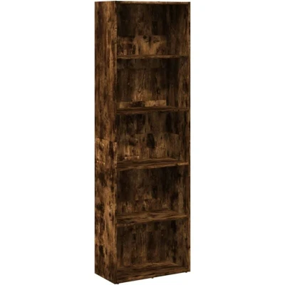 Image of vidaXL Bookcase Smoked Oak 60x30x189 cm Engineered Wood