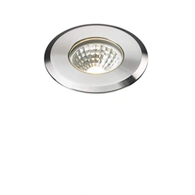 Image of KnightsBridge 230V IP65 5W LED Stainless Steel Recessed Ground Light 3000K