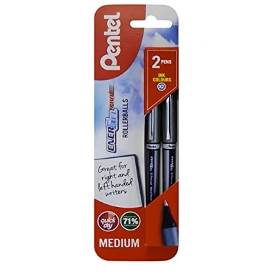 Image of Pentel 0.7 mm EnerGel Plus Blue Ink Pen (Pack of 2)
