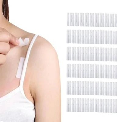 Image of velvet london Double Sided Body Tape and Clothing Tape, Transparent Skin Clothes Friendly Adhesive Suitable for All Fabric Types Sensitive (144)