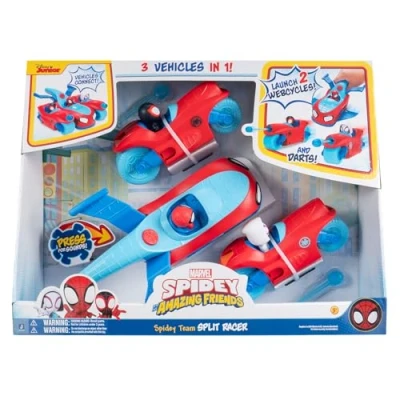 Image of Spidey and his Super Friends SNF0346 Team Split Racer, 3 in 1 Vehicle with Sound, from Years