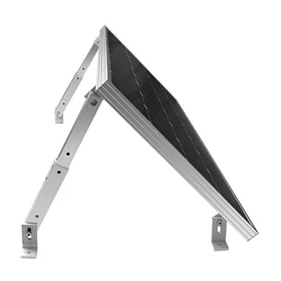Image of Renogy Adjustable Solar Panel Tilt Mounts Support up to 150 Watt for Roof, RV, Boat and Any Flat Surface, On Grid/Off Grid Systems (Bracket Only), Silver