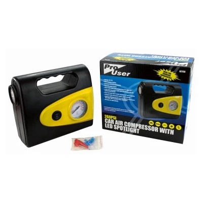 Image of Black 12V 260psi Analogue Electric Pump with LED Light By Pro User