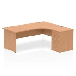 Image of Impulse 1800 Right Hand Panel End Workstation 600 Pedestal I000884