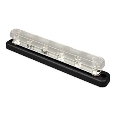 Image of Victron Energy Busbar 150 amp 70VDC, 6 High Current Connections Terminals with Cover