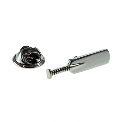 Image of Cricket Bat Pewter Lapel Pin Badge