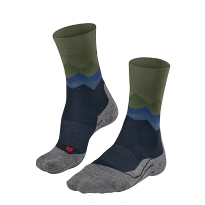 Image of FALKE Men&#039;s TK2 Explore M SO Wool Thick Anti Blister 1 Pair Hiking Socks, Blue (Space 6116), 8 9