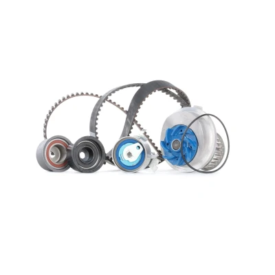 Image of 1334041, 1334050, 1334053, 1334646, 55351782 Water Pump + Timing Belt Kit SKF VKMC 05142 with gaskets/seals 168 trapezoidal tooth profile Plastic