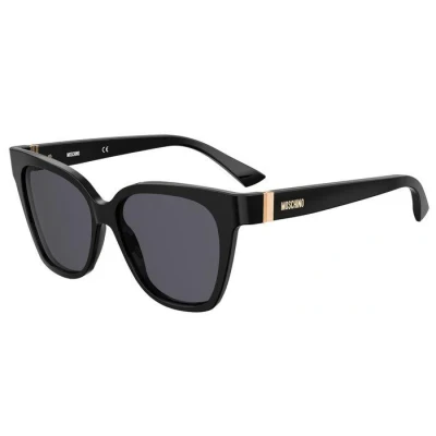 Image of Moschino Woman MOS066/S 807/IR Sunglasses Acetate Black Grey Butterfly Normal