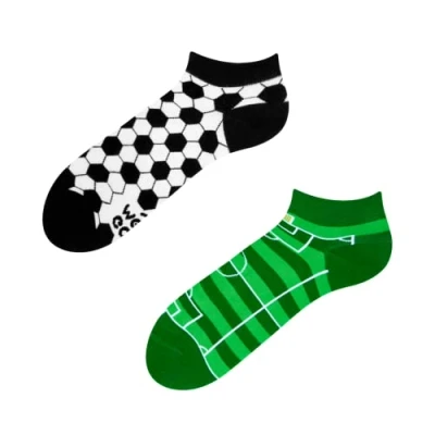 Image of Dedoles Unisex Socks for Women, Men &amp; Kids Cotton Funny Designs Football Bicycle Horses Plants Firefighter Gift Mismatched, Design: English Football, Colour: Green, Size: 8 9.5 W / 9 11 M UK