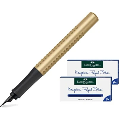 Image of Faber Castell Grip Edition B Fountain Pen Gold