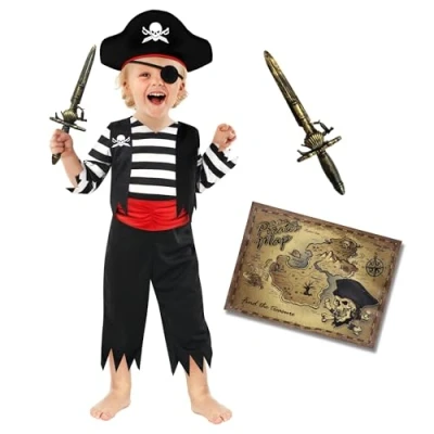 Image of Morph Toddler Pirate Costume Boys Kids Halloween Costumes Small
