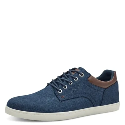 Image of s.Oliver Men Herren Sneaker Low 5 13662 44, Navy, 8 UK