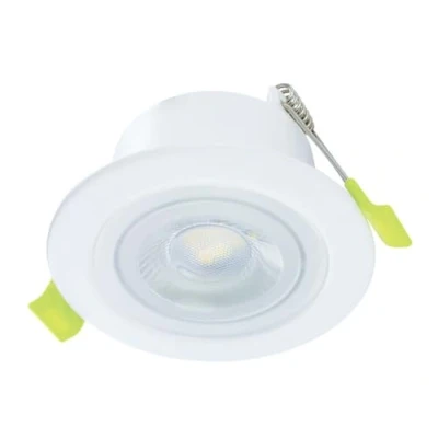 Image of Integral ILDLFR65M002 EcoGuard 5w LED Downlight, matt White, dimmable, IP65, 4000K, 600lm, 38 Beam
