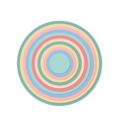 Image of Craftelier Essential Dies Set for Scrapbooking and Crafts Creations Circle Shape Approximate Diameter Size between 3.5 cm 14.5
