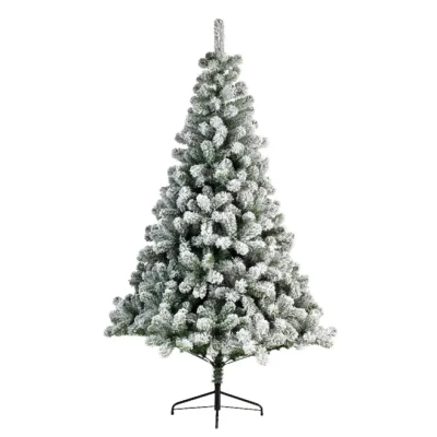 Image of 5ft Snowy Imperial Pine White Green Fir Artificial Christmas Tree