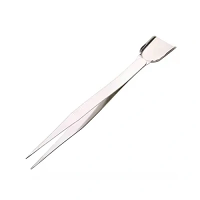 Image of Precision Tweezers Long Pointed with Shovel, Stainless Steel Craft Medical Tweezers, Lash for Facial Hair Women