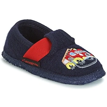 Image of Giesswein Boy&#039;s Trulben Flat Slippers, Ocean 588, 10 UK