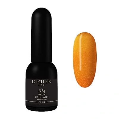 Image of Didier Lab Premium UV Gel Nail Polish Brillant Neon No4 Varnish Art Long Lasting High Gloss Wear Nails Glitter Rich Pigment 8ml