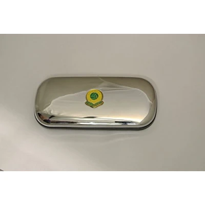 Image of Polished chrome football club glasses case Norwich City