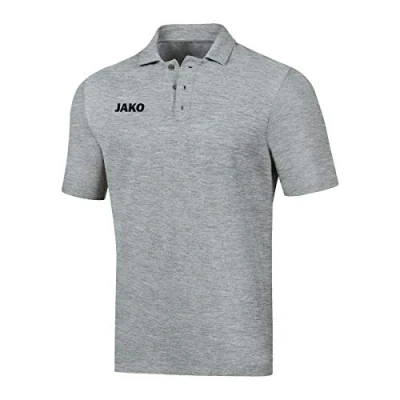 Image of JAKO Base Polos Men&#039;s Light Grey Mottled, X Large