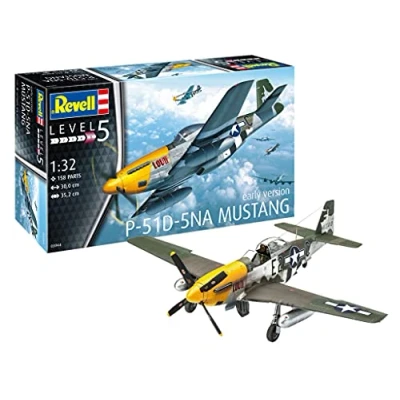 Image of Revell 03944 P 51D 5NA Mustang (early version) 1:32 Scale Unbuilt/Unpainted Plastic Model Kit