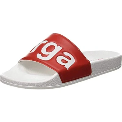 Image of Superga Unisex 1908 puu Beach Pool Shoes, White Red A06, 4 UK