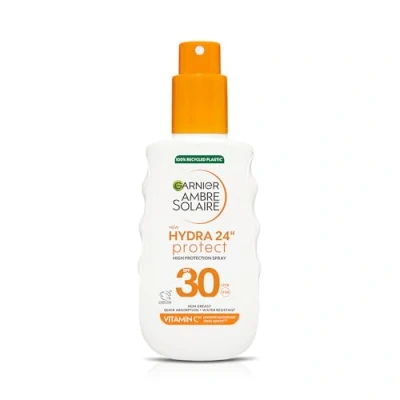 Image of Garnier Ambre Solaire Hydra24Hr Protect SPF30 Suncream Spray 150ml
