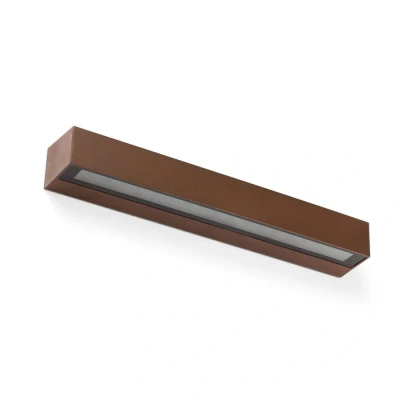 Image of Doro 28 Integrated LED Up Down Lighter Outdoor Wall Light Brown, 3000K, IP65