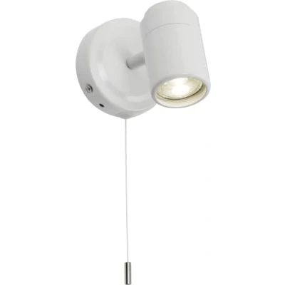 Image of KnightsBridge 230V IP44 GU10 Single Spotlight Matt White