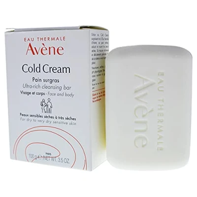 Image of Face and Body by Eau Thermale Avene Cold Cream Ultra Rich Cleansing Bar 100g