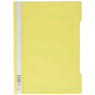 Image of Durable 252304 Clear View Folder Report File A4 PP, Yellow Pack of 25