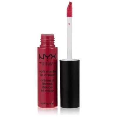 Image of NYX Professional Makeup Soft Matte Lip Cream, Creamy and Finish, Highly Pigmented Colour, Long Lasting, Vegan Formula, Shade: Prague