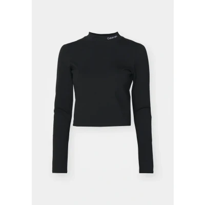 Image of Calvin Klein Jeans Milano LOGO Long sleeved top, Women&#039;s, Size: XS, Black