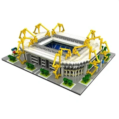 Image of Atomic Building Signal Iduna Park Stadium. Model to assemble with nanoblocks. More than 3800 pieces