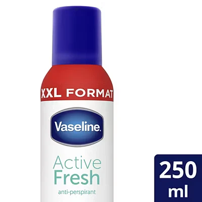 Image of Vaseline Active Fresh Aerosol Anti Perspirant Deodorant, 250ml