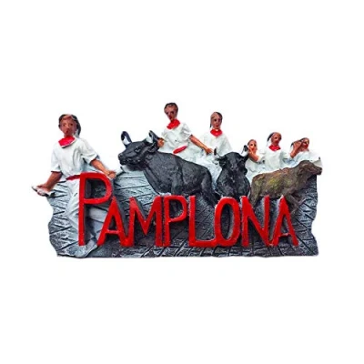 Image of Pamplona Spain Refrigerator Magnet 3D Travel Sticker Souvenirs Collection,Home &amp; Kitchen Decoration,Spain Fridge from China