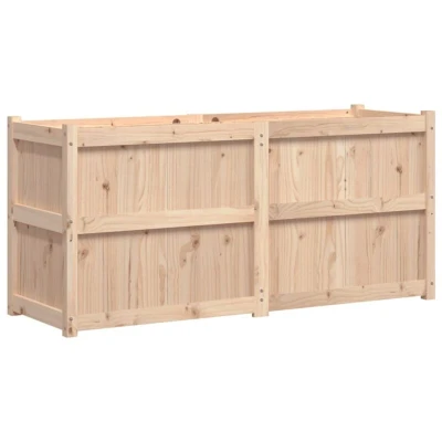 Image of vidaXL Garden Planter 150x50x70 cm Solid Wood Pine