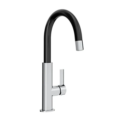 Image of Bristan MLB SNK BLK Melba Kitchen Sink Mixer Tap with Swivel Spout, Black
