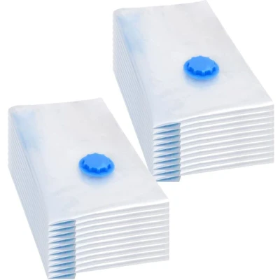 Image of vidaXL Vacuum Travel Storage Bags Clothing 60x40 cm 20 pcs