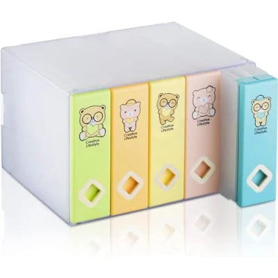 Image of AhfuLife CD Storage Box, Large DVD Boxes Colorful Space saving Album or Organiser Holds Up to 120 Disks, Holder Case for Car Office Home Gifts