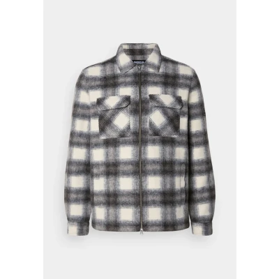 Image of Barbour International Clayton Overshirt Light jacket, Men&#039;s, Size: Medium, Concrete