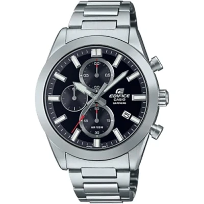 Image of Casio Men&#039;s Chronograph Quartz Watch with Stainless Steel Strap EFB 710D 1AVUEF