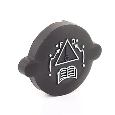 Image of febi bilstein 22080 Radiator Cap for coolant expansion tank, pack of one , Black