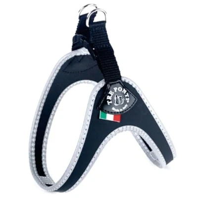 Image of Tre Ponti Fibbia Small Dog Harness, 1 cm, Black