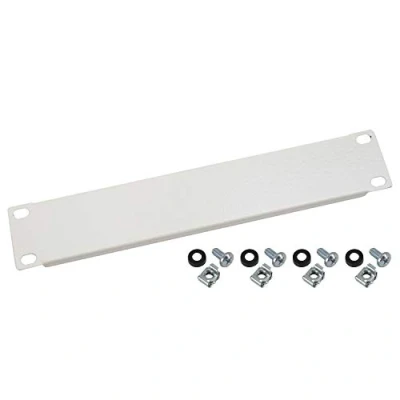 Image of HMF 63370 07 blind cover for server cabinet, 10 inches, 1 U, light grey