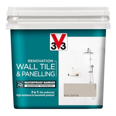 Image of V33 Renovation Wall Tile &amp; Panelling Paint Rye 750ml
